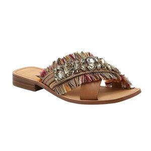 Crown Vintage Somaya Rhinestone Boho Sandals 7